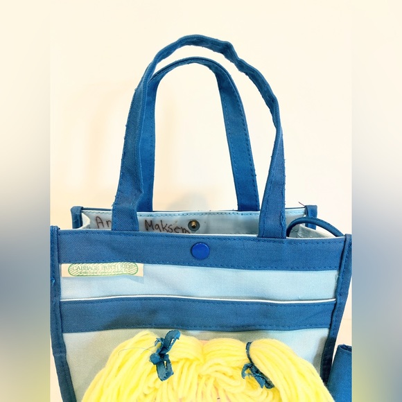 Cabbage Patch Doll Blonde Rubber Face Small Tote 1983 - Picture 2 of 12